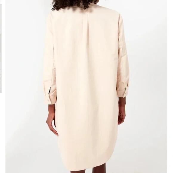 Pomander Place Dress Womens Large Polly Tan Mini Long Sleeve Shirt Shift - Picture 2 of 11